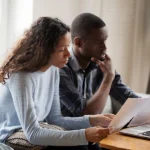 couple looking at the types of bankruptcy they can file for